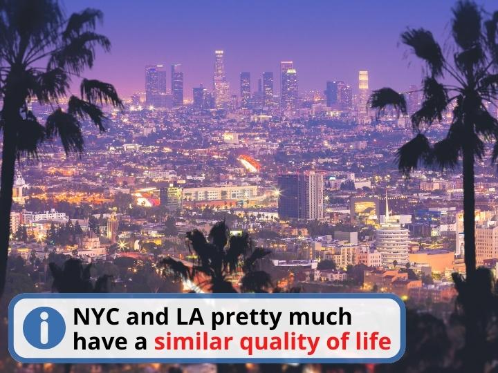 The Quality of Life in Los Angeles and New York City