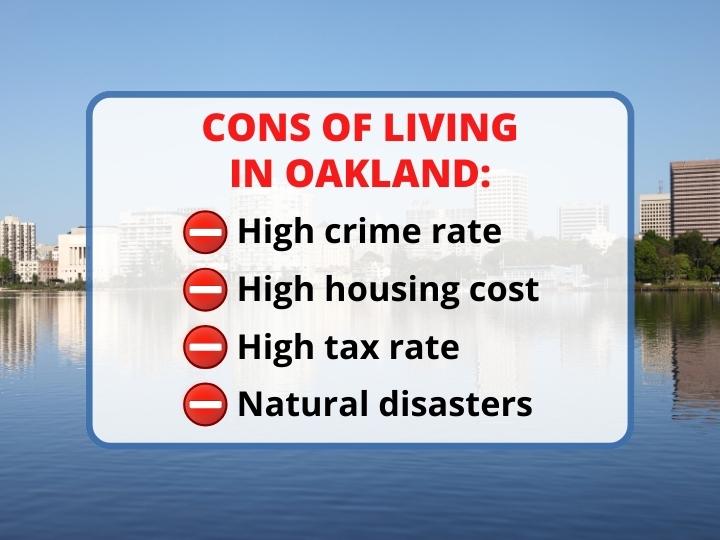 Cons of Living in Oakland