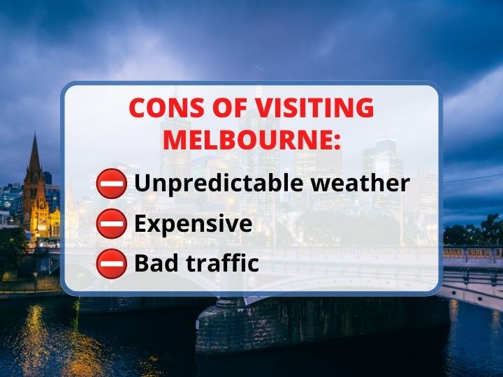 Drawbacks of Visiting Melbourne
