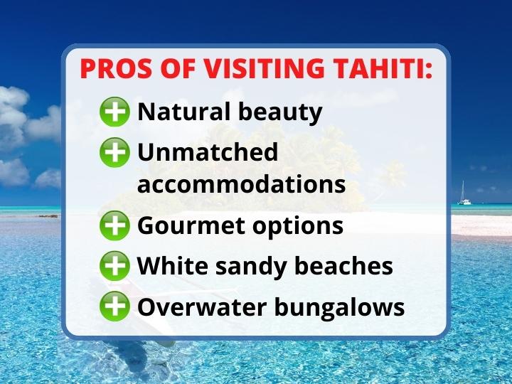 Upsides of Visiting Tahiti