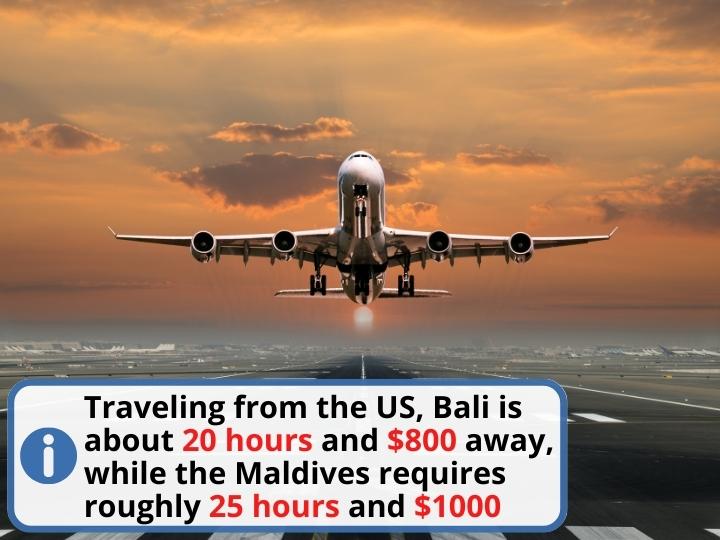 Bali vs Maldives: How Will You Arrive at Your Destination