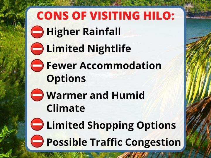 Cons of Visiting Hilo