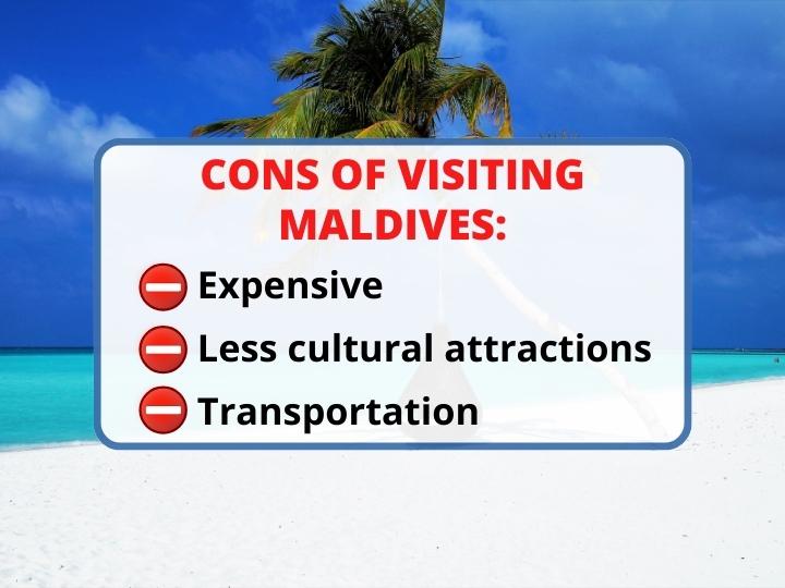 Downsides of Visiting Maldives