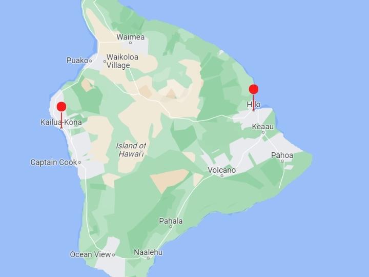 Hilo vs Kona – Difference in Location