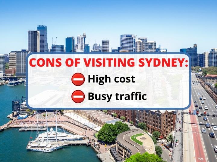 Drawbacks of Visiting Sydney