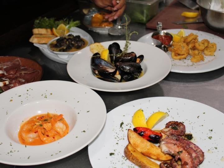 Fresh seafood at Opus Ocean & Grill Restaurant