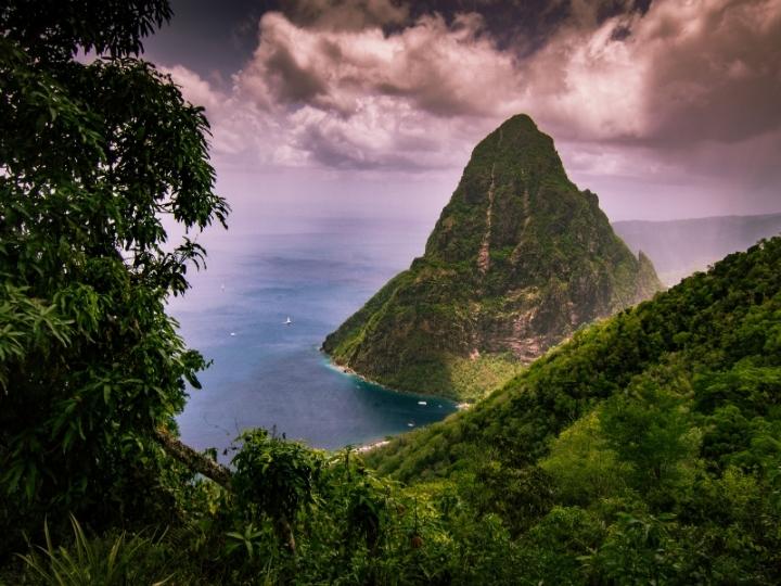 Hiking at  St. Lucia's Pitons