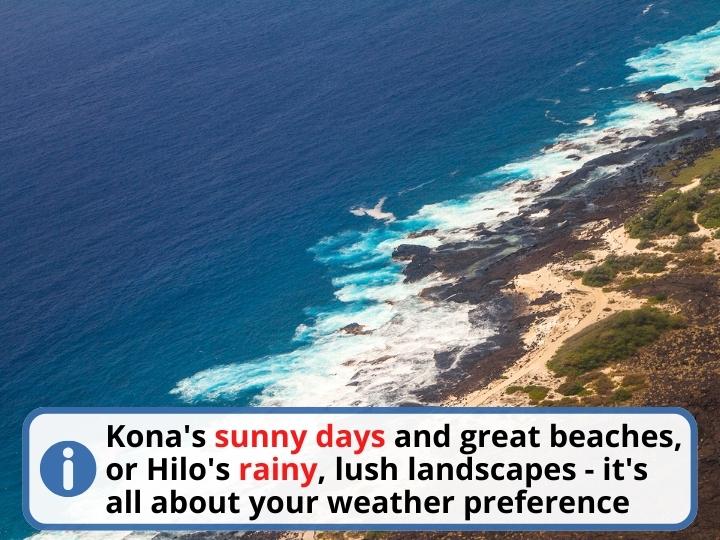Is Hilo or Kona More Rainy?
