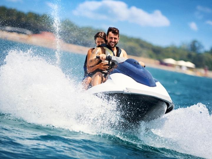 Jet-skiing