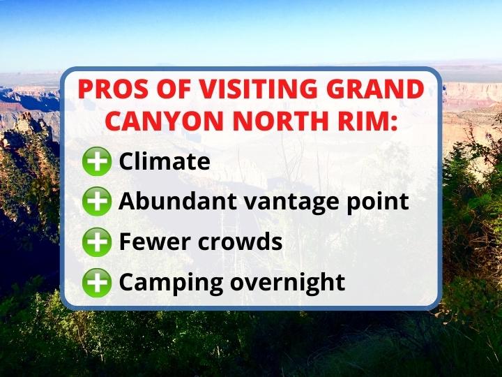 Pros of Visiting Grand Canyon North Rim
