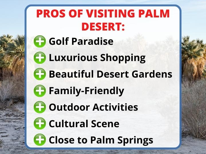 Pros of Visiting Palm Desert
