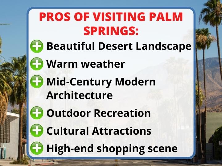 Upsides of Visiting Palm Springs