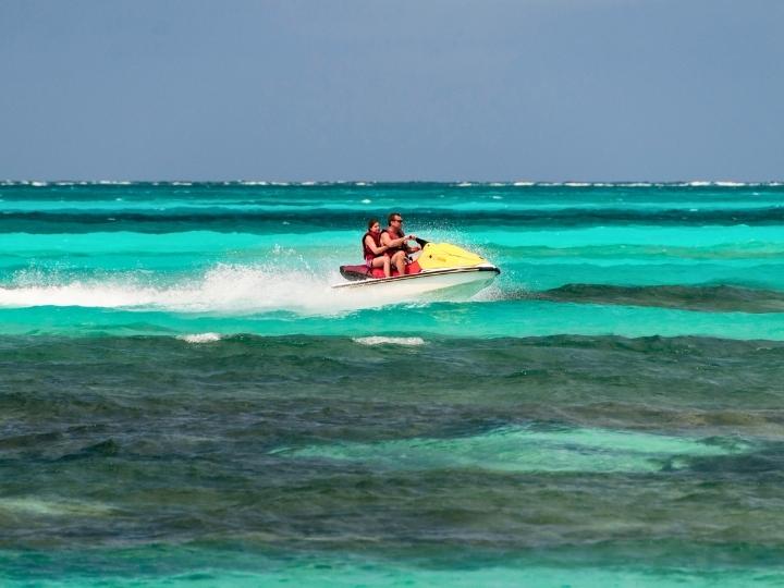 Jet-skiing