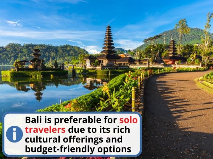 Bali vs Maldives for solo travelers