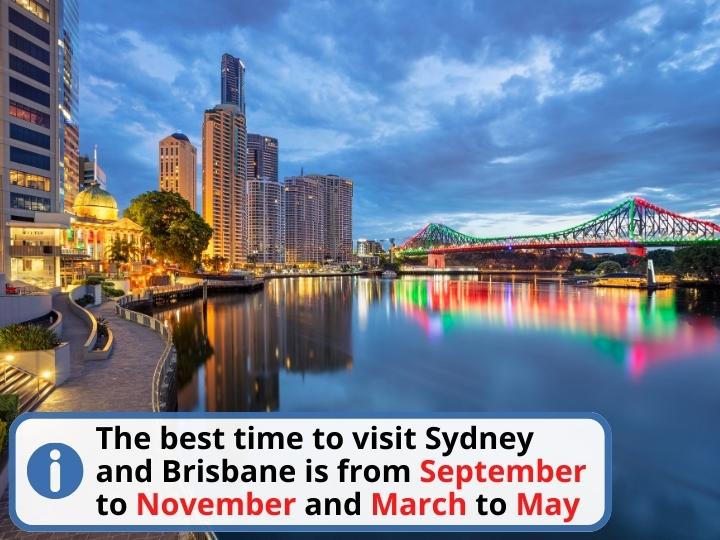 The Best Time to Visit Sydney or Brisbane