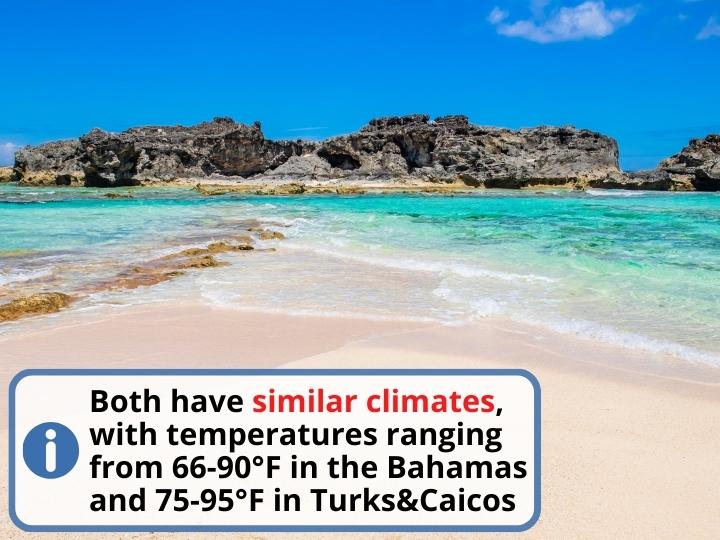 Turks and Caicos vs Bahamas: comparing the Weather 