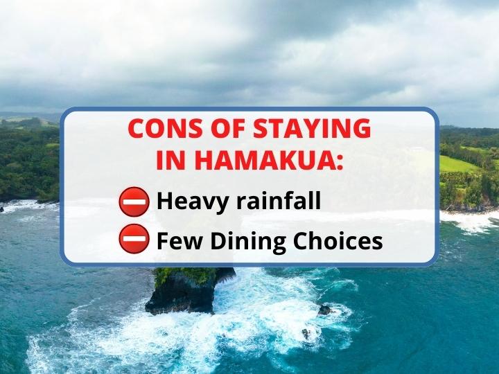 cons of staying in Hamakua