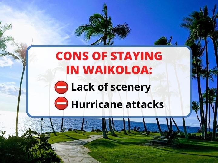 cons of staying in Waikoloa