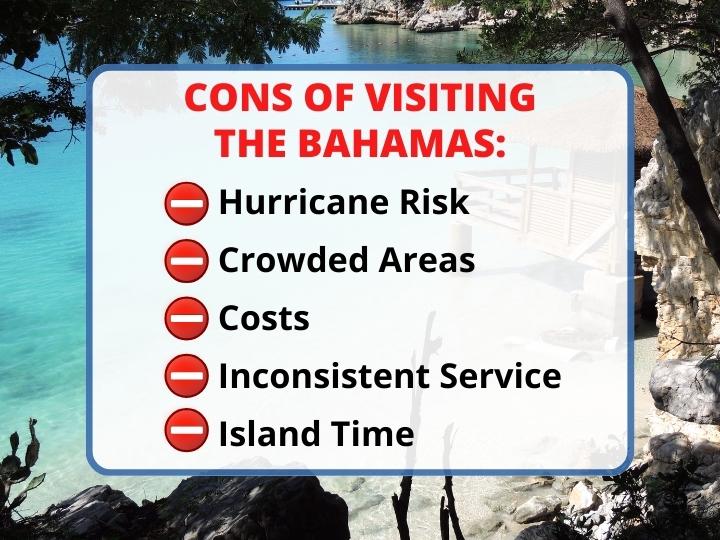 Cons of Visiting the Bahamas