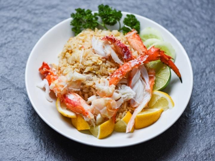 Crab and rice