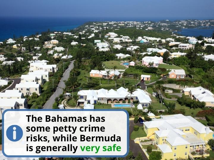 Safety in the Bahamas vs Bermuda