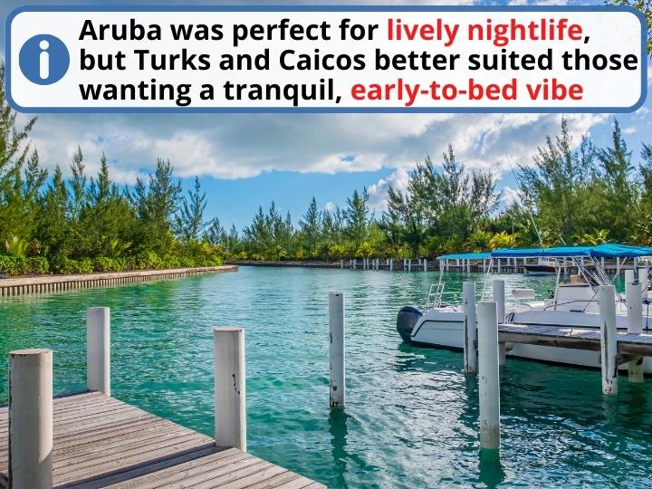 Turks & Caicos vs Aruba Nightlife