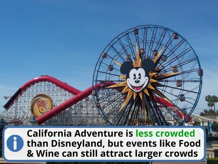 Is California Adventure Less Crowded Than Disneyland?