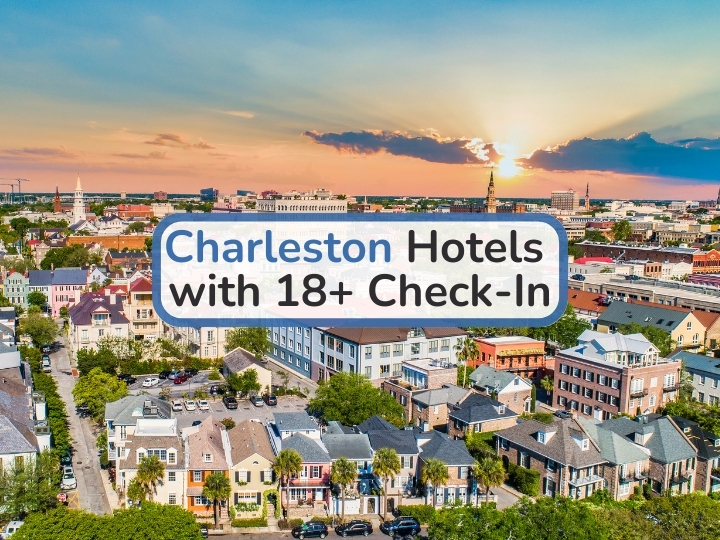 charleston south carolina hotels with 18 check in