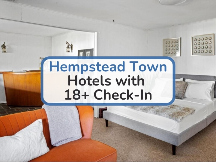 hempstead town new york hotels with 18 check in