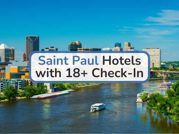 Saint Paul Hotels with 18+ Check-In