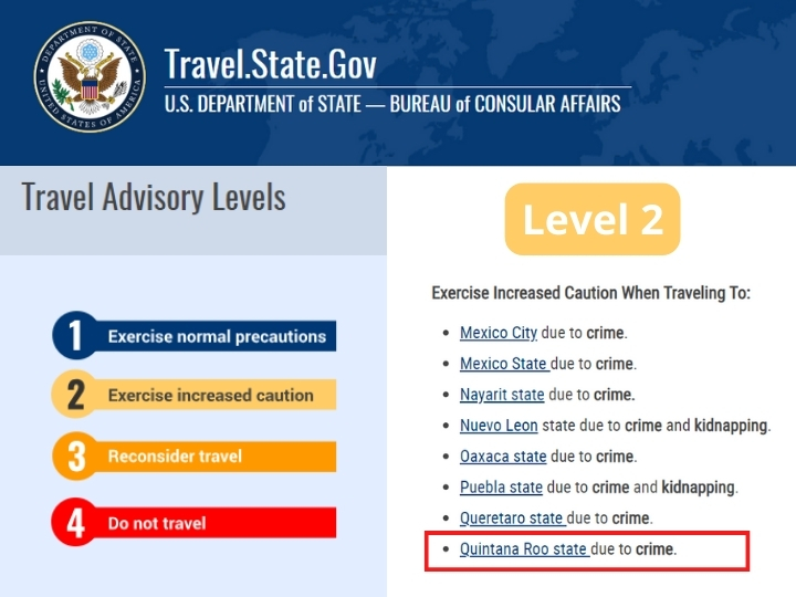 Mexico Travel Advisory from The U.S. government