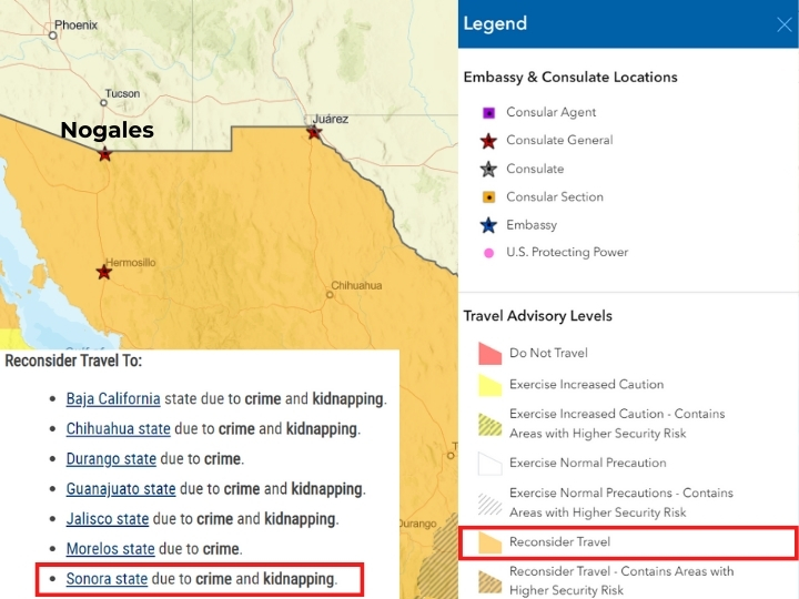 Kidnappings Risk in Nogales
